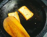 A picture of step 2 of Chive & onion whipped Tofu Toast.