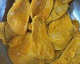 A picture of step 1 of Ghotaa Aambat (NKGSB Style Sweet And Sour Mango Curry).