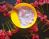 A picture of step 2 of Watermelon,oats raw soup.