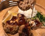 A picture of step 7 of Cheese in Hamburg Steak.