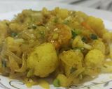 عکس مرحله 6 از دستور خوراک میگو و کلم و پیاز