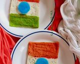 A picture of step 6 of Tricolour Veggies Dosa Healthy Breakfast / Snack Recipe for Independence day.