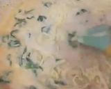 A picture of step 3 of Salmon Spinach butter Cream.
