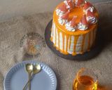 Gambar langkah 17 resipi Orange Ombre Cake.