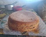 Foto del paso 15 de la receta: Torta de dos cítricos y jengibre decorada con dulce de leche y pera, ganache de chocolate