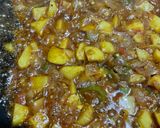 A picture of step 3 of Potato eggs bhujiya.