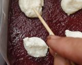 A picture of step 4 of Eggless Red velvet cream cheese brownies.