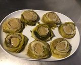 Une image de l'étape 8 de Nids de poireaux vinaigrette (au bouillon de champignons).