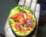 A picture of step 1 of Mini avocado 🥑 salad for 👧 👦kids.