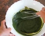 Une image de l'étape 8 de La recette du gâteau au chocolat matcha.