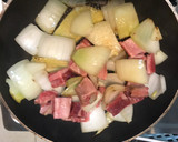 A picture of step 1 of Simple beef and onion soup.