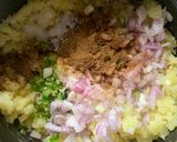 A picture of step 1 of Aloo ka paratha.