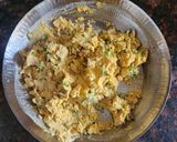 A picture of step 3 of Maize flour dhokla.