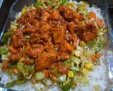 A picture of step 8 of B.BQ Rainbow rice.