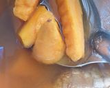 รูปขั้นตอนการทำที่ 3 ของ มันต้มน้ำขิงกับไข่หวาน