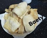 Foto langkah ke 6 dari resep Krupuk Rambak, tepung kanji homemade.