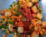 A picture of step 3 of Veg Fried Rice.