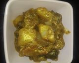 A picture of step 3 of Potato brinjal curry (aloo baingan) recipe.