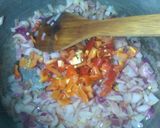 A picture of step 2 of Yellow Yam and Moringa Sauce.