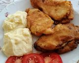 Egyszerű bundában készült, mustáros, csirkemell szeletek recept fázis 6 fotója