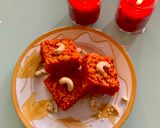 A picture of step 3 of Gajar Katli.