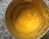 A picture of step 3 of Mango Kheer and Puri.
