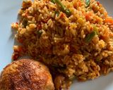 A picture of step 8 of Nigerian Jollof Rice and Grilled Chicken.