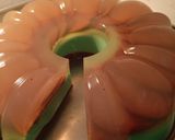 Foto langkah ke 4 dari resep Puding Regal Milk Choklat Pandan.