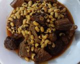 عکس مرحله 1 از دستور خورش چشم بلبلی با گوشت