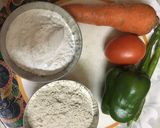 A picture of step 1 of Mix flour veg uttapam.