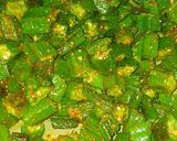 A picture of step 4 of Bhindi.