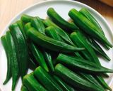 秋葵佐胡麻醬的食譜步驟3照片