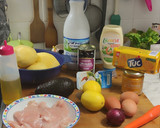Foto del paso 1 de la receta: Causa Peruana de pollo 🐔 con salsa huancaína