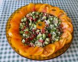 Une image de l'étape 17 de Salade de riz aux deux tomates, concombre et coriandre.