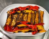 Une image de l'étape 14 de Aubergines chinoises et poivrons grillés aux épices et coriandre (recette plancha).