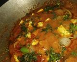 A picture of step 3 of Kadai paneer.