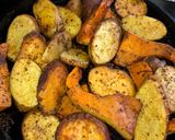 Foto del paso 5 de la receta: Papas, batatas y calabaza al horno 😋