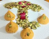A picture of step 5 of Kesar Pistachio Mawa Modak.