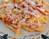 Foto del paso 9 de la receta Macarrones con bacon y salsa aurora
