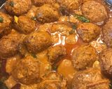 A picture of step 4 of Kofta Biryani.