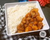 A picture of step 1 of Sweet potatoes curry.