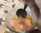 Foto langkah ke 4 dari resep Puding Buah Cocktail Lapis Susu ala Tiger Kitchen.