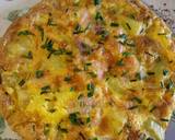 Smoked salmon and potato frittata recipe step 2 photo