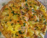 A picture of step 2 of Smoked salmon and potato frittata.