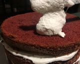 A picture of step 3 of Red velvet cake.