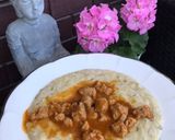 Nyári kapros tökfőzelék szójapörkölttel 🍵 recept fázis 11 fotója