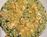 Foto del passaggio 4 della ricetta Risotto con crema coste, gallinella rosolati con succo arancia