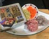 百花豆腐鑲肉的食譜步驟1照片