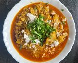 A picture of step 4 of Bamboo shoots & Vaal curry.