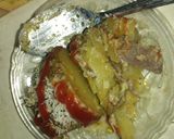 Foto langkah ke 7 dari resep Baked potato with beef, cheese and garlic sauce.